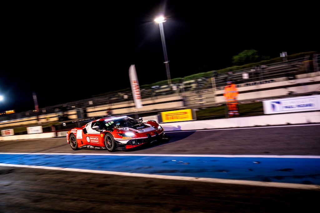 Tæt på podiet: Stærk GTWC-debut for Schandorff og dansk Ferrari-line-up.
(Foto: Selected Car Racing)